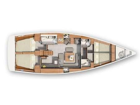 Plans du bateau Hanse 455