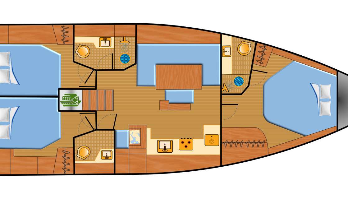 Bootslayouts Hanse 460
