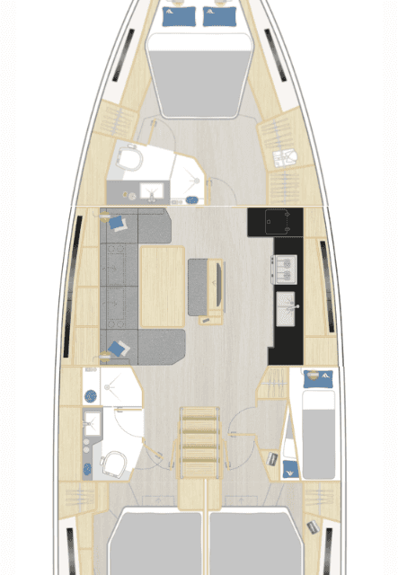 Bootslayouts Hanse 460