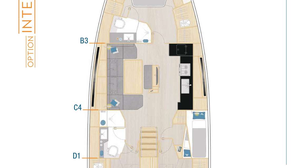 Plans du bateau Hanse 460