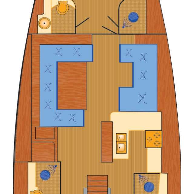 Plans du bateau Hanse 588