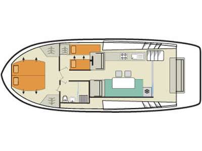 Layout of the boat Horizon 1
