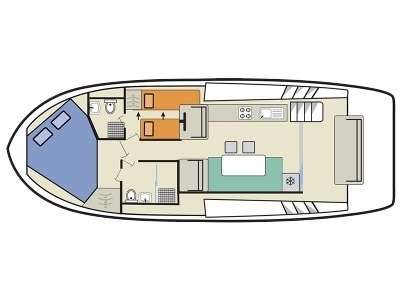 Layout of the boat Horizon 2
