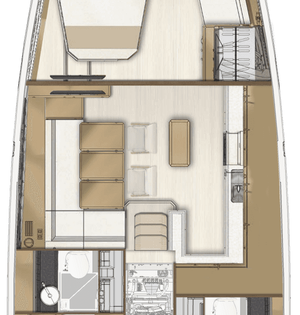 Bootslayouts Jeanneau Yachts 55