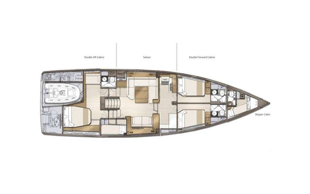 Układ Jeanneau Yachts 60