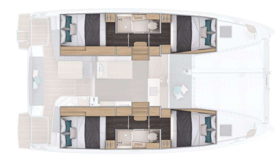 Plans du bateau Lagoon 38