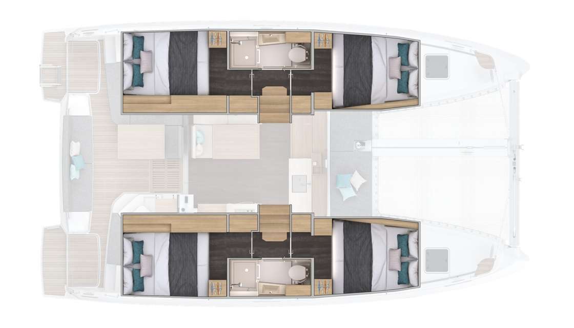 Plans du bateau Lagoon 38