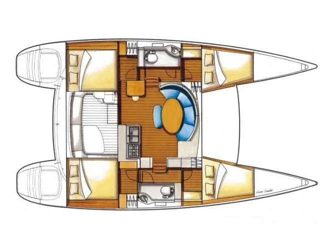 Plans du bateau Lagoon 380