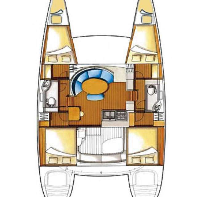 Plans du bateau Lagoon 380