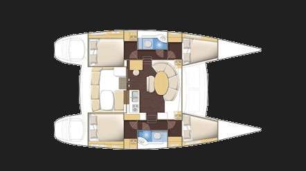 Plans du bateau Lagoon 380