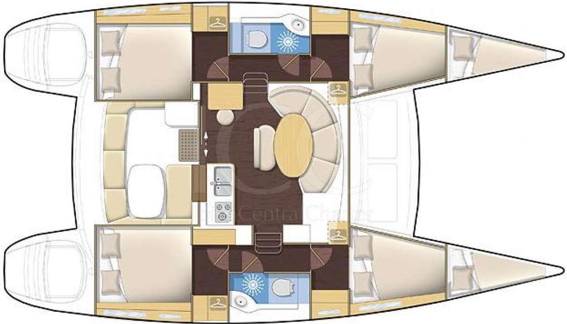 Plans du bateau Lagoon 380