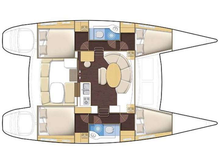 Plans du bateau Lagoon 380 S2