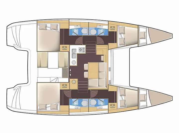 Plans du bateau Lagoon 39