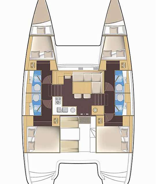 Plans du bateau Lagoon 39