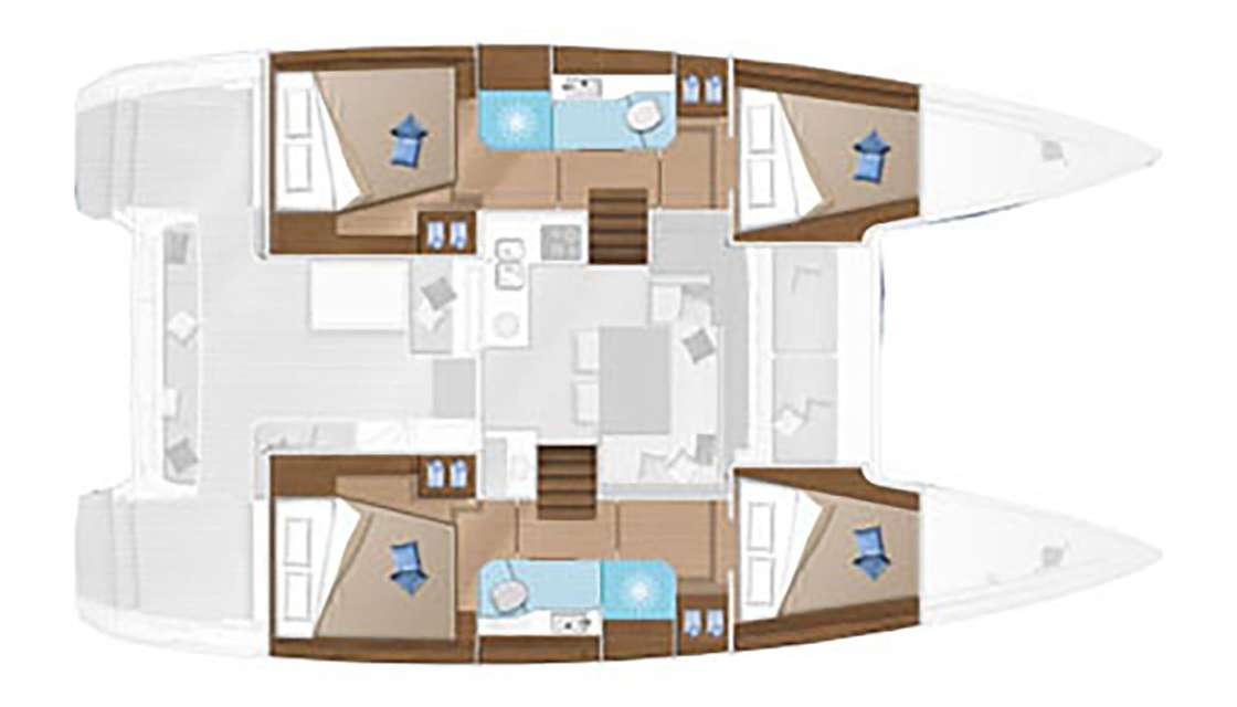 План яхты Lagoon 40