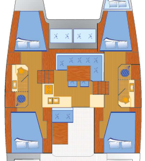 Plans du bateau Lagoon 40