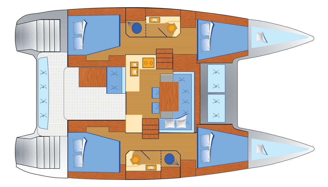 Plans du bateau Lagoon 40