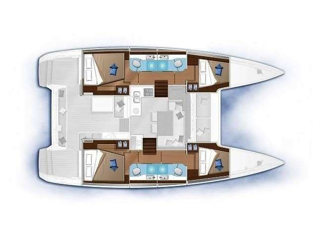 План яхты Lagoon 40