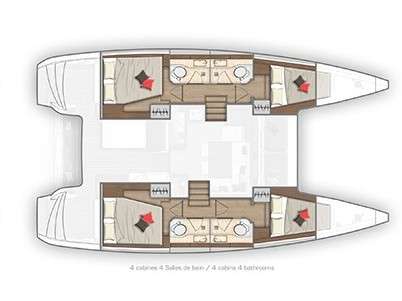 Plans du bateau Lagoon 40