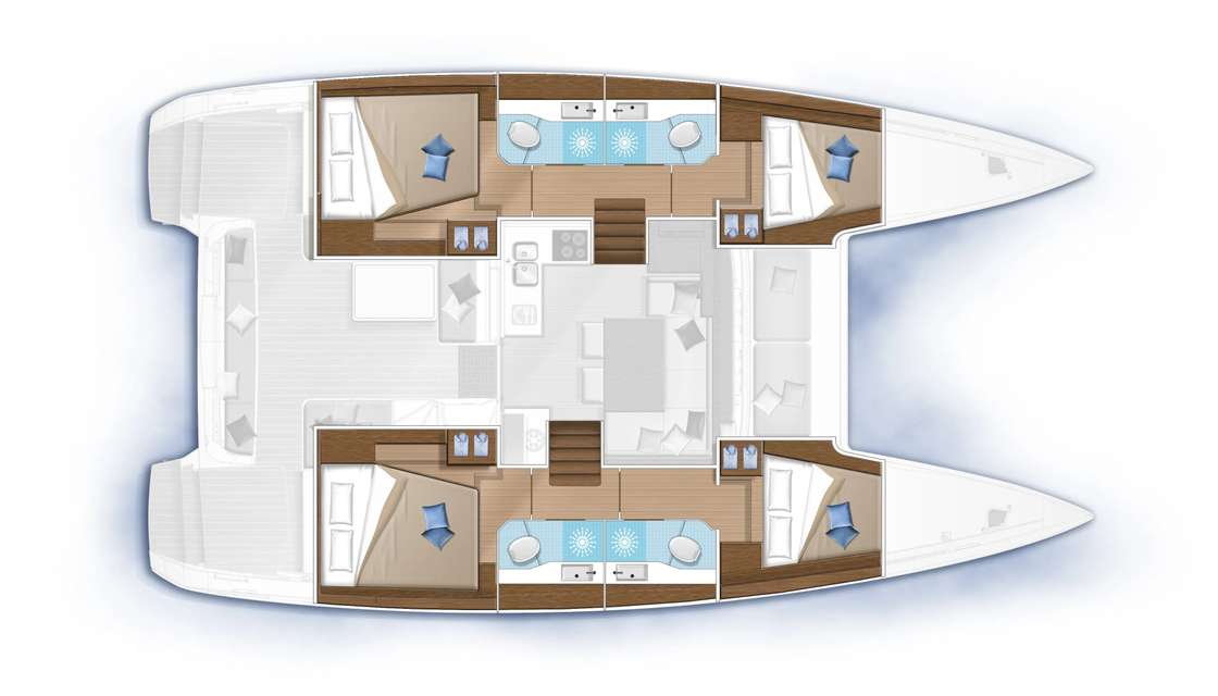 План яхты Lagoon 40