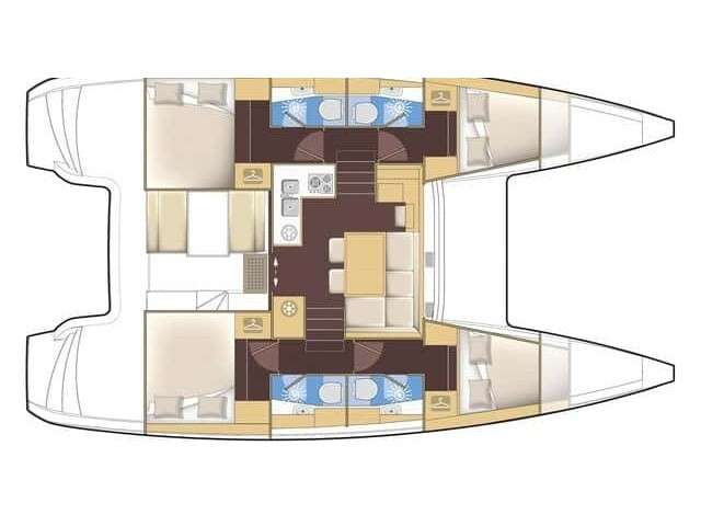 Plans du bateau Lagoon 40