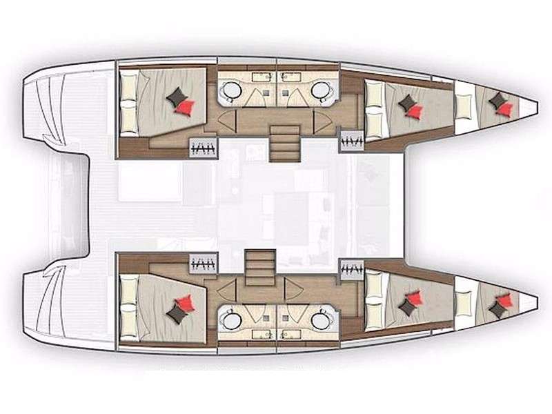 Plans du bateau Lagoon 40