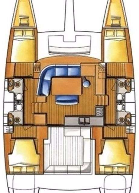 Plans du bateau Lagoon 400