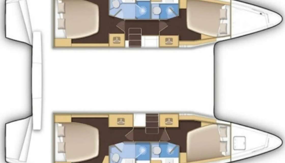 План яхты Lagoon 42