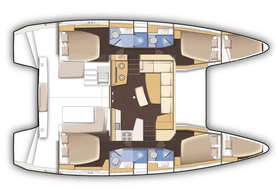 Plans du bateau Lagoon 42