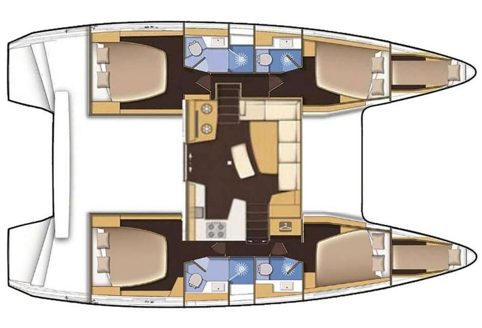 Plans du bateau Lagoon 42