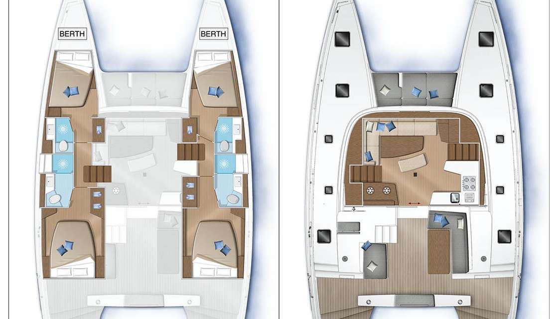 Plans du bateau Lagoon 42