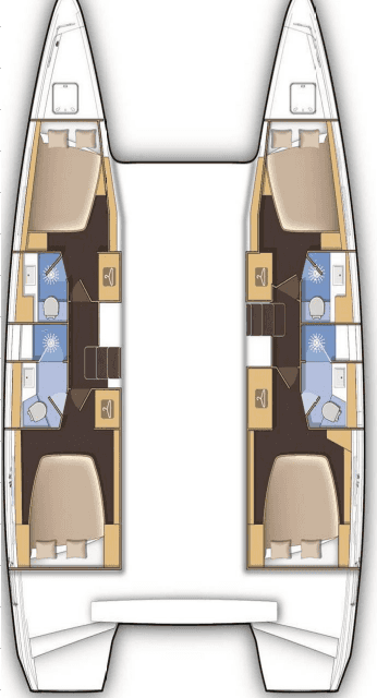 Plans du bateau Lagoon 42