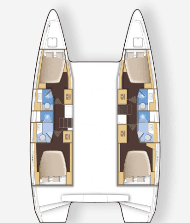 Plans du bateau Lagoon 42