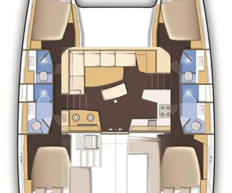 Plans du bateau Lagoon 42
