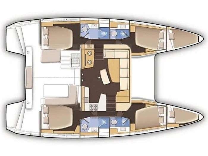 Plans du bateau Lagoon 42