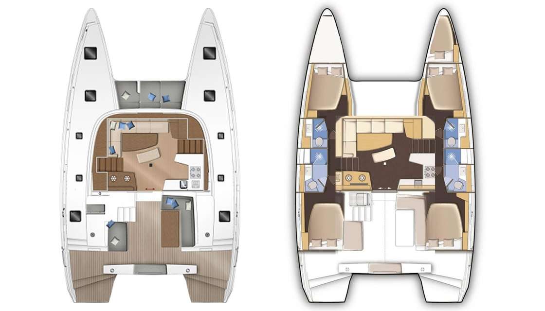 Plans du bateau Lagoon 42