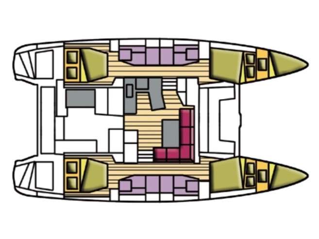 Plans du bateau Lagoon 42