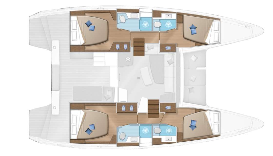 План яхты Lagoon 42