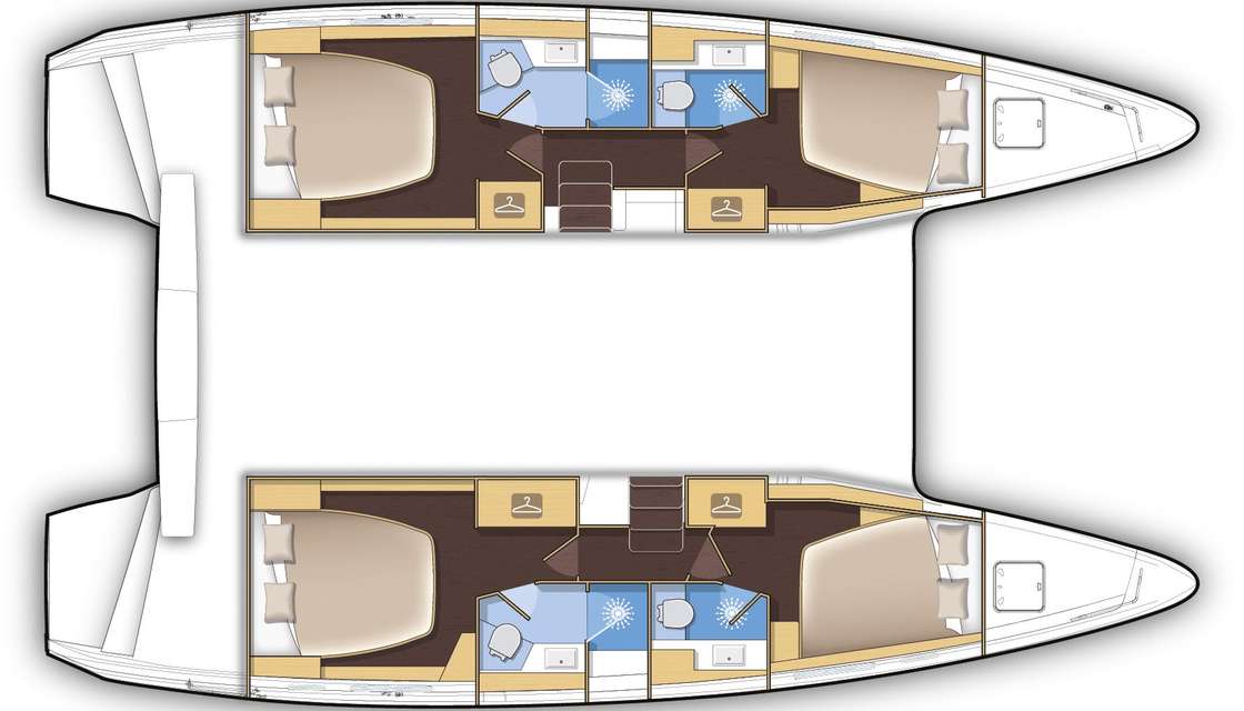 План яхты Lagoon 42