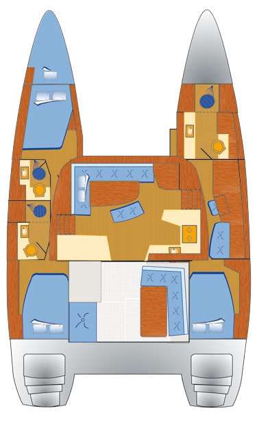 Plans du bateau Lagoon 42