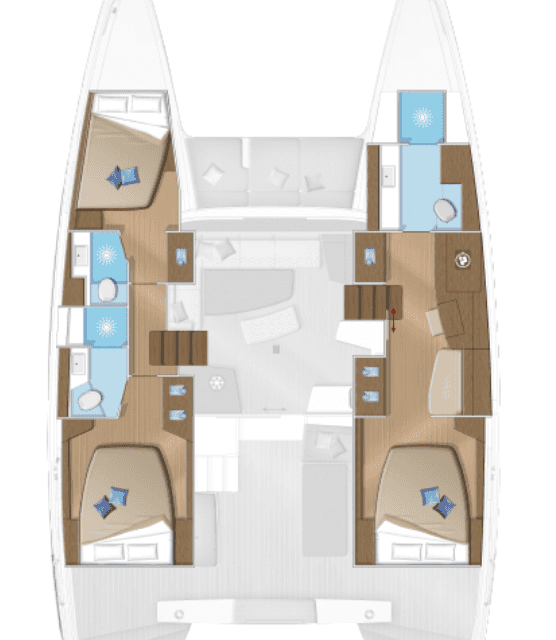 Plans du bateau Lagoon 42