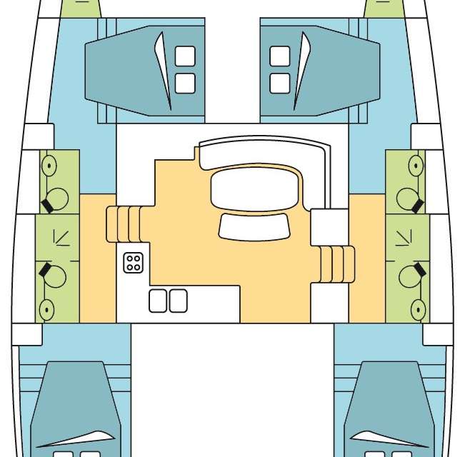 Plans du bateau Lagoon 421