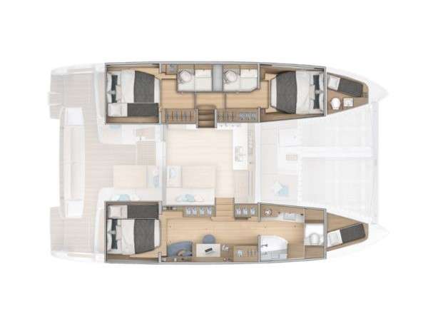Plans du bateau Lagoon 43