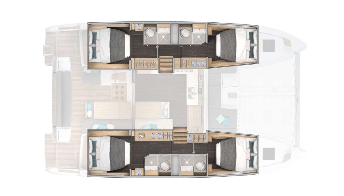 Plans du bateau Lagoon 43