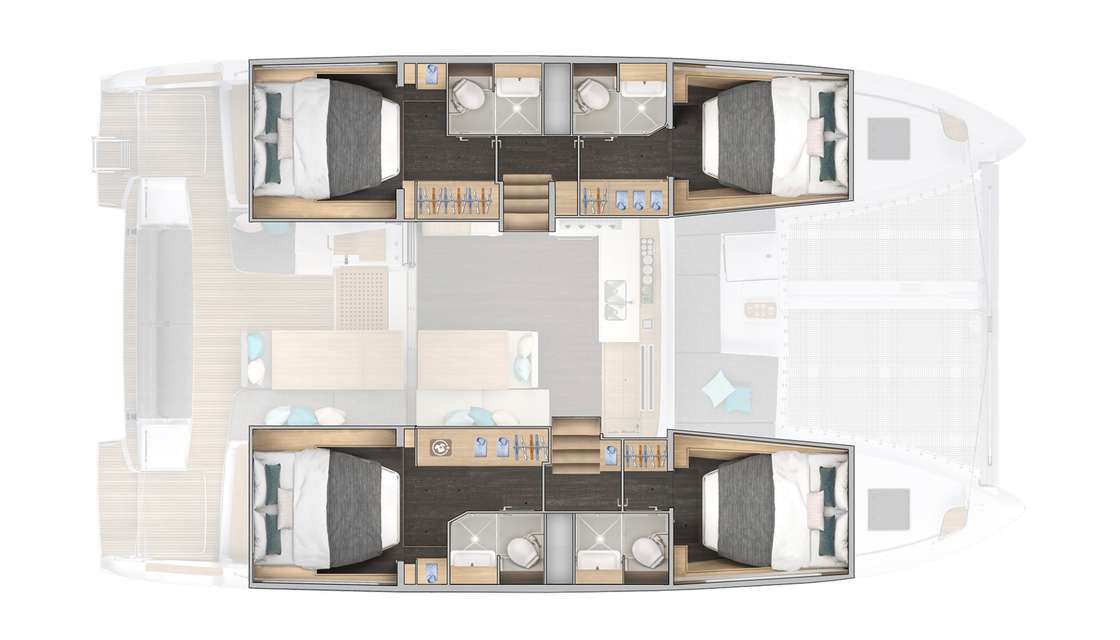 Plans du bateau Lagoon 43