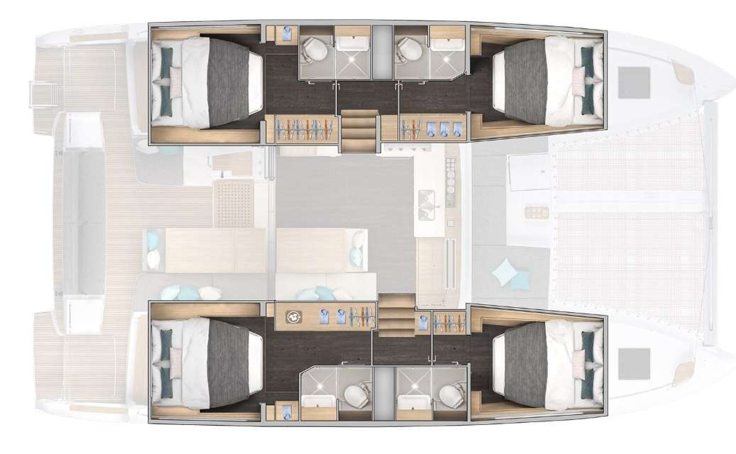 Bootslayouts Lagoon 43