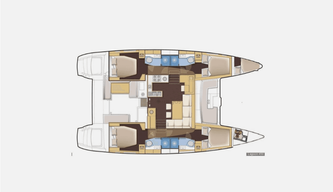 Plans du bateau Lagoon 450 F
