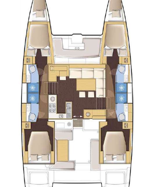 Plans du bateau Lagoon 450 F