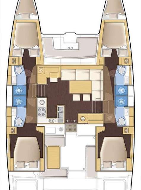 Plans du bateau Lagoon 450 F