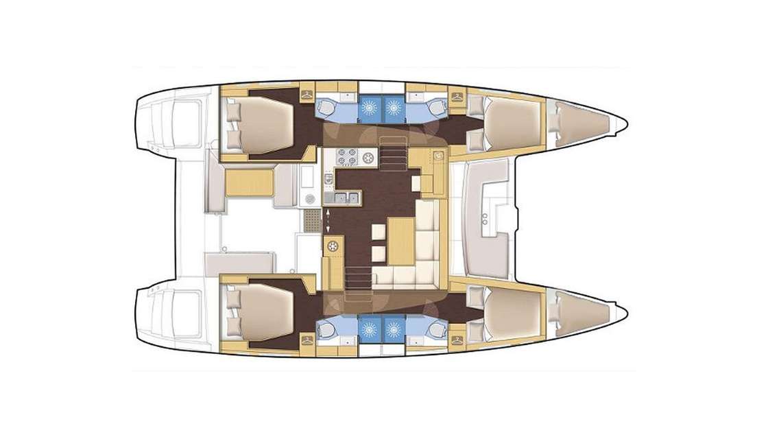 Plans du bateau Lagoon 450 F